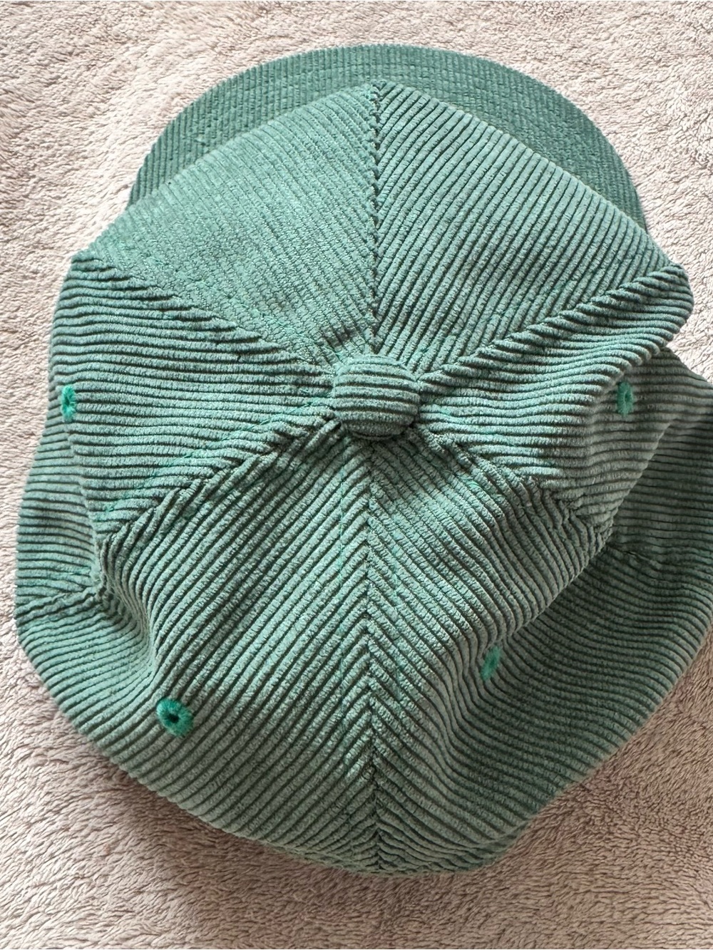 Obey Green Corduroy Strapback Cap - Picture 8 of 11